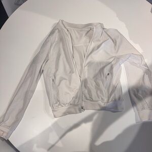 Women's Lululemon White Mesh Jacket